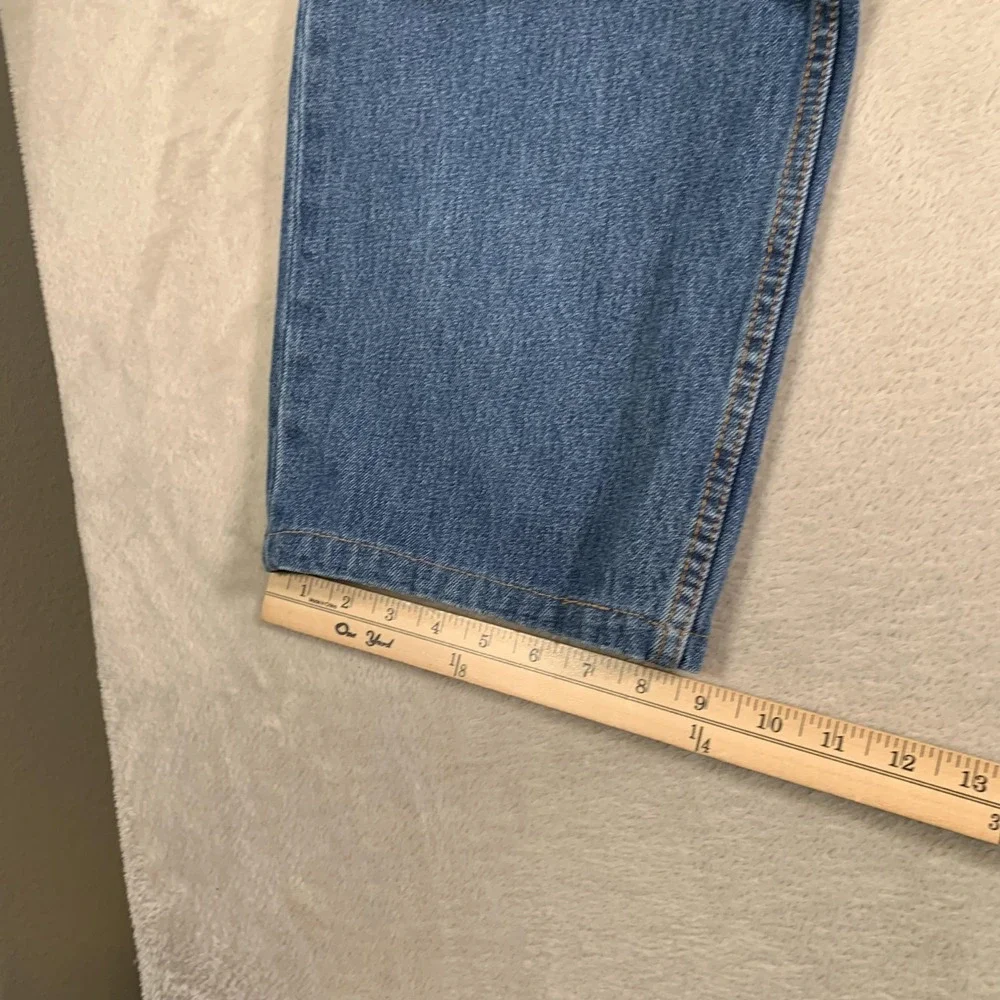 Levis 501 Mens Jeans 42x30 Blue‎ Denim Straight Leg Button Fly Classic Red Tab